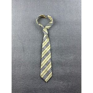 Kai Long Men Silk Tie Yellow‎ Plaid Handmade Classic Designer Preppy Formal